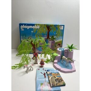 Playmobil 5872 Fairy Tale Unicorn Waterfall Set with Box - MISSING 1 PEICE
